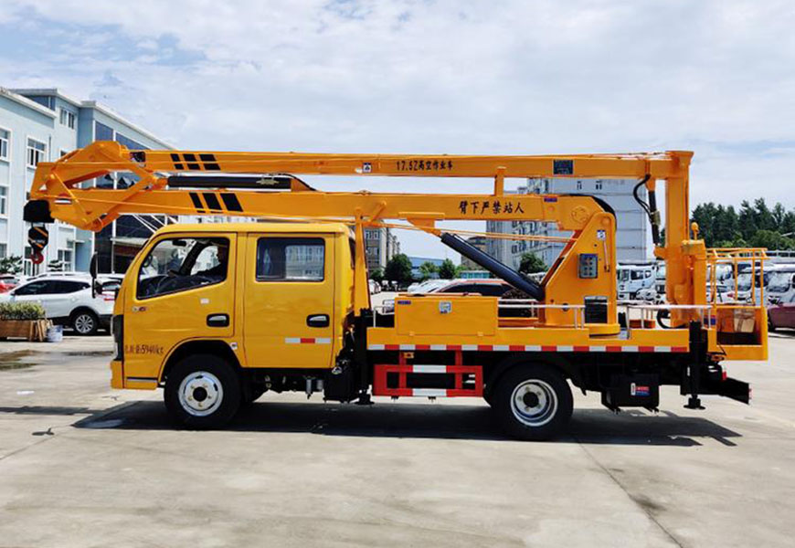 國六東風凱普特雙排座14米16米高空作業(yè)車圖片